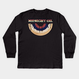 Melted Vinyl - Midnight Oil Kids Long Sleeve T-Shirt